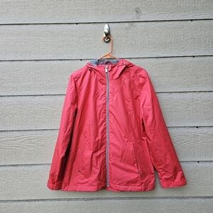 Zeroxposur fleece-lined water resistant jacket in Coral Spark large FLAWED